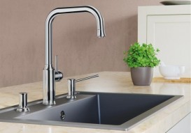 Змішувач для кухні Blanco Livia-S одноважільний висувний вилив хром 521288