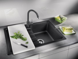 Смеситель для кухни Blanco Mida Silgranit однорычажный  антрацит 519415