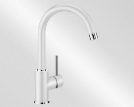 Смеситель для кухни Blanco Mida Silgranit однорычажный  белый 519418