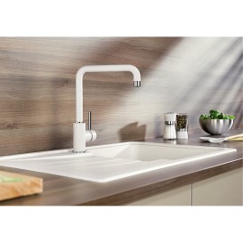 Змішувач для кухні Blanco Mili Silgranit змішувач білий 523107