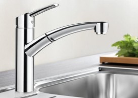 Смеситель для кухни Blanco Nea-S однорычажный  выдвижной излив  хром 520296
