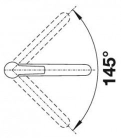 Смеситель для кухни Blanco Nea-S однорычажный  выдвижной излив  хром 520296