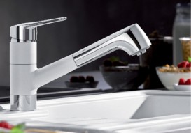 Смеситель для кухни Blanco Notis-S SILGRANIT® однорычажный белый 523257