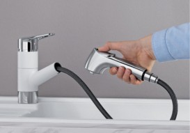 Смеситель для кухни Blanco Notis-S SILGRANIT® однорычажный белый 523257