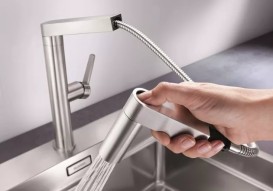 Змішувач для кухні Blanco Panera-S одноважільний нержавіюча сталь 521547