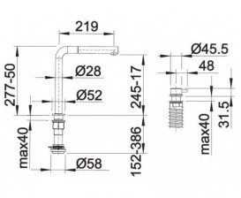 Змішувач для кухні Blanco Periscope-S-F II змішувач хром 516671