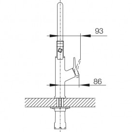 Змішувач для кухні Blanco Solenta-S Senso сенсорний одноважільний з висувною лійкою хром 523126