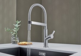 Смеситель для кухни Blanco Solenta-S Senso сенсорный однорычажный с выдвижной лейкой хром 522406