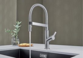 Змішувач для кухні Blanco Solenta-S Senso сенсорний з висувною лійкою нержавіюча сталь 522407