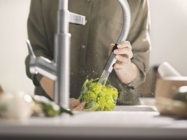 Змішувач для кухні Blanco Solenta-S Senso сенсорний з висувною лійкою нержавіюча сталь 522407