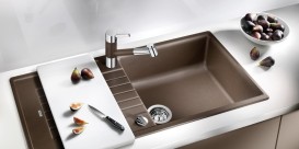 Змішувач для кухні Blanco Tivo-S SILGRANIT® змішувач хром / кави 517618