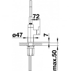 Змішувач для кухні Blanco VIU-S змішувач 4 знімних шланга хром 524813