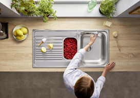 Змішувач для кухні Blanco Wega II одноважільний хром 526402