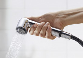 Змішувач для кухні Blanco Wega-S II з висувною лійкою хром 526416