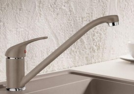 Смеситель для кухни Blanco Wega SILGRANIT® однорычажный  серый беж 517641