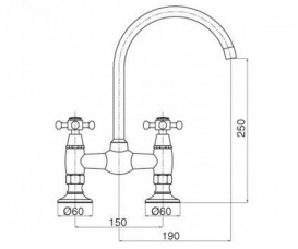 Смеситель для кухни BUGNATESE LADY LADBR991