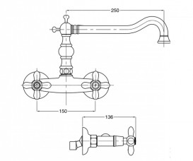 Змішувач для кухні Bugnatese Princeton PRPCR8052