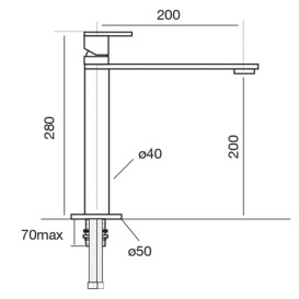 Смеситель для кухни CM Acquamix однорычажный хром 9106MISCCRM