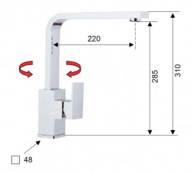 Змішувач для кухні Daniel змішувач чорний матовий SK61715
