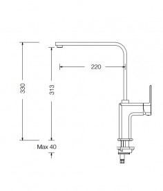 Змішувач для кухні Eurorama Tono змішувач латунь хром 144514C