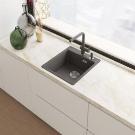 Змішувач для кухні Franke Active L одноважільний сірий сланець 115.0721.463