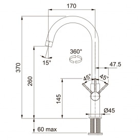 Змішувач для кухні Franke Fox змішувач латунь хром 115.0250.143