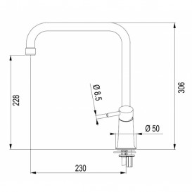 Смеситель для кухни Franke Galileo однорычажный латунь хром 115.0196.552