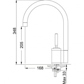 Змішувач для кухні Franke Joy Alto змішувач латунь хром 115.0029.592