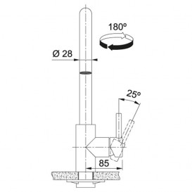 Змішувач для кухні Franke Kubus змішувач з виносним зливом нержавіюча сталь 115.0529.207