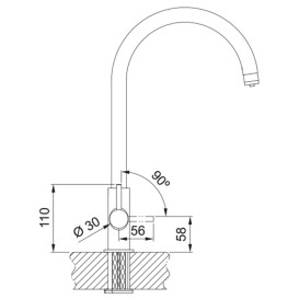 Смеситель для кухни Franke Lina Clear Water черный матовый 120.0703.746