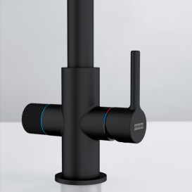 Смеситель для кухни Franke Lina J Clear Water черный матовый 120.0730.807