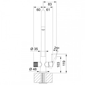 Смеситель для кухни Franke Lina J Clear Water черный матовый 120.0730.807