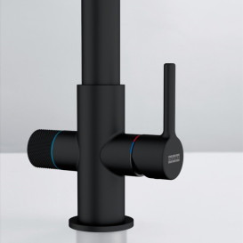 Змішувач для кухні Franke Lina L Clear Water чорний матовий 120.0730.802