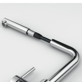 Змішувач для кухні Franke Lina L Pull Out висувний вилив сірий камінь 115.0728.486