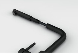 Змішувач для кухні Franke Lina L Shape Pull Out з висувною лійкою чорний матовий 115.0712.435