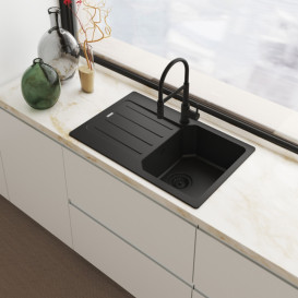 Змішувач для кухні Franke Lina Semi Pro латунь чорний матовий 115.0725.838