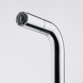 Смеситель для кухни Franke Lina U Pull Down с вытяжным изливом хром 115.0728.476