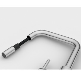 Смеситель для кухни Franke Lina U Pull Down с вытяжным изливом хром 115.0728.476