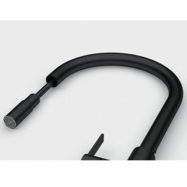 Смеситель для кухни Franke Maris Slim J вытяжной излив черный матовый 115.0728.389