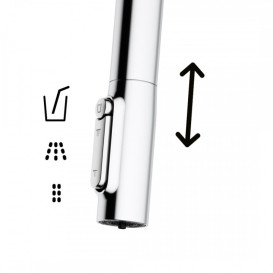 Змішувач для кухні Franke Maris Slim J Pull Down висувний вилив хром 120.0730.870