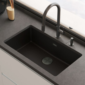 Смеситель для кухни Franke Maris Slim J Pull Down выдвижной излив PVD антрацит 120.0736.603