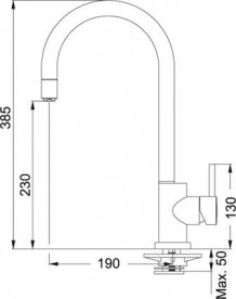 Змішувач для кухні Franke Matrix Doccia змішувач з виносним зливом латунь хром 115.0029.626