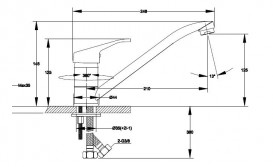 Смеситель для кухни Franke Narew 35 Plus однорычажный латунь хром 115.0352.331