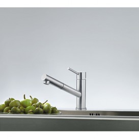 Змішувач для кухні Franke Orbit змішувач з виносним зливом нержавіюча сталь115.0569.461