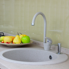 Смеситель для кухни Franke Platino однорычажный латунь покрытие Fragranit белый 115.0289.895