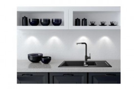 Смеситель для кухни Franke Sirius однорычажный с выдвижной лейкой оникс 115.0668.279