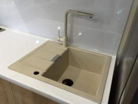 Смеситель для кухни Franke Sirius однорычажный с выносным изливом латунь покрытие Fragranite хром/сахара 115.0476.821