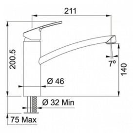Змішувач для кухні Franke Smart змішувач латунь хром 115.0391.460