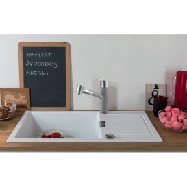 Смеситель для кухни Franke Smart однорычажный с выносным изливом латунь никель оптик/серый 115.0545.423