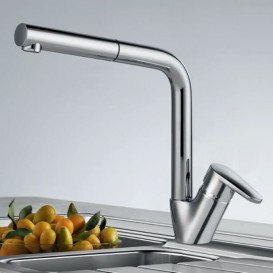 Смеситель для кухни Franke Spark Pull Out однорычажный с выносным изливом латунь хром 115.0523.631